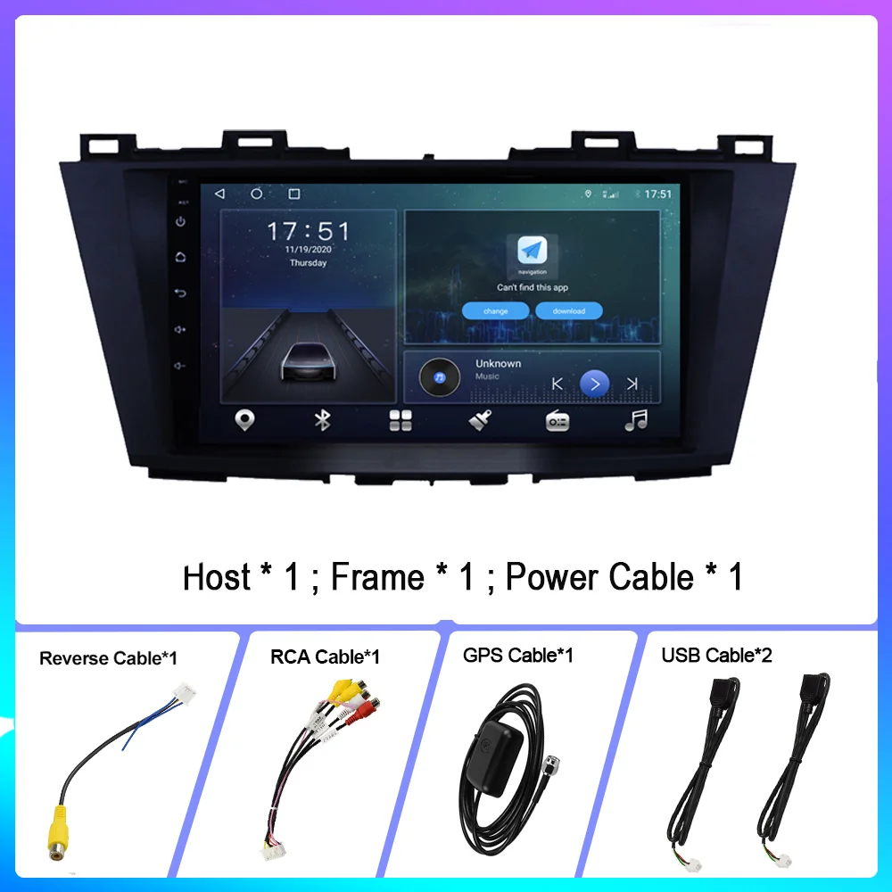 car radio autoradio for mazda 5 2010 2015 1din 2din multimedia player gps navigation stereo touch screen android 10 auto carplay free global shipping