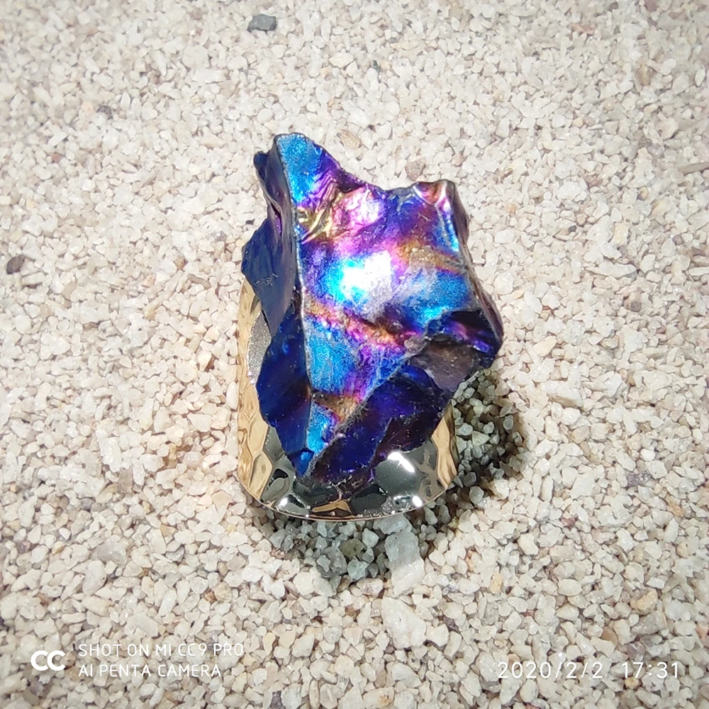 Оптовая продажа лидер продаж кольцо в форме бутона с кристаллами цветное широким