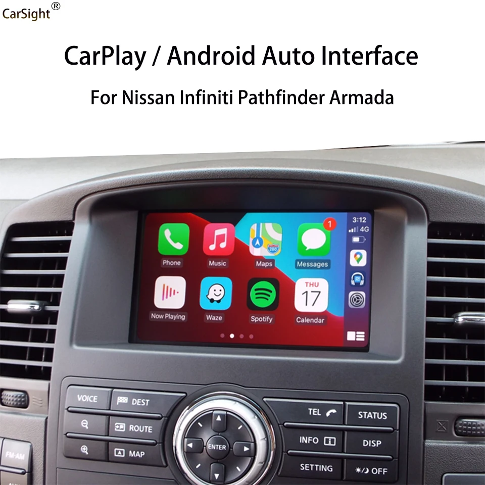 

Новинка 2022, зеркальная модификация для смартфона без кодирования Apple CarPlay, беспроводной автомобильный адаптер Android для Infinity Q70S Q60 QX60