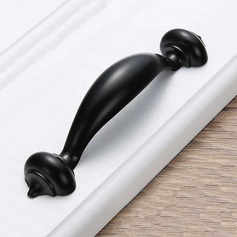 Параметры и ручки выдвижной ящик шкафа простые черные кухня спальня|Ручки шкафа|