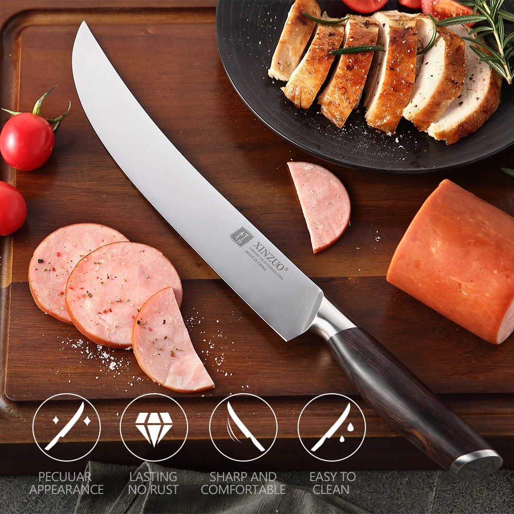 

10 Inch Carving Knife And 155mm Carving Fork Set German 1.4116 Stainless Steel Kitchen Knives Best Quality Chef Knife