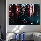 Крутая картина из страз Волшебная девушка с красными волосами, алмазная живопись сделай сам 5d с системой Диабло, вышивка, полная выкладка, круглая картина, мозаика для домашнего декора