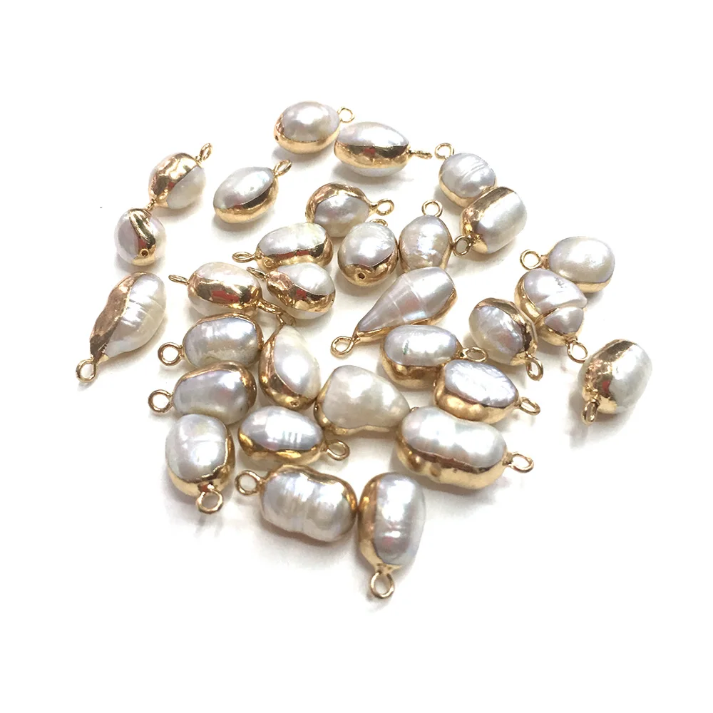 

New 1PC Natural Freshwater Pearl-shaped Pearl Pendant Charm Pendant for DIY Jewelry Making 8x14-9x16mm