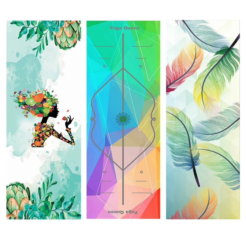 

185*63cm Yoga Mat Towel Folding Non-slip Portable Yoga Pilates Pad Blanket Covers Print Quick Dry Home Fitness Gym Sports Mat