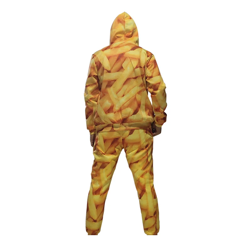 OGKB Jogger Брюки мужские модные свободные пищевые 3D спортивные штаны с принтом картофеля фри чипсы уличная одежда размера плюс 5XL костюм мужские спортивные штаны