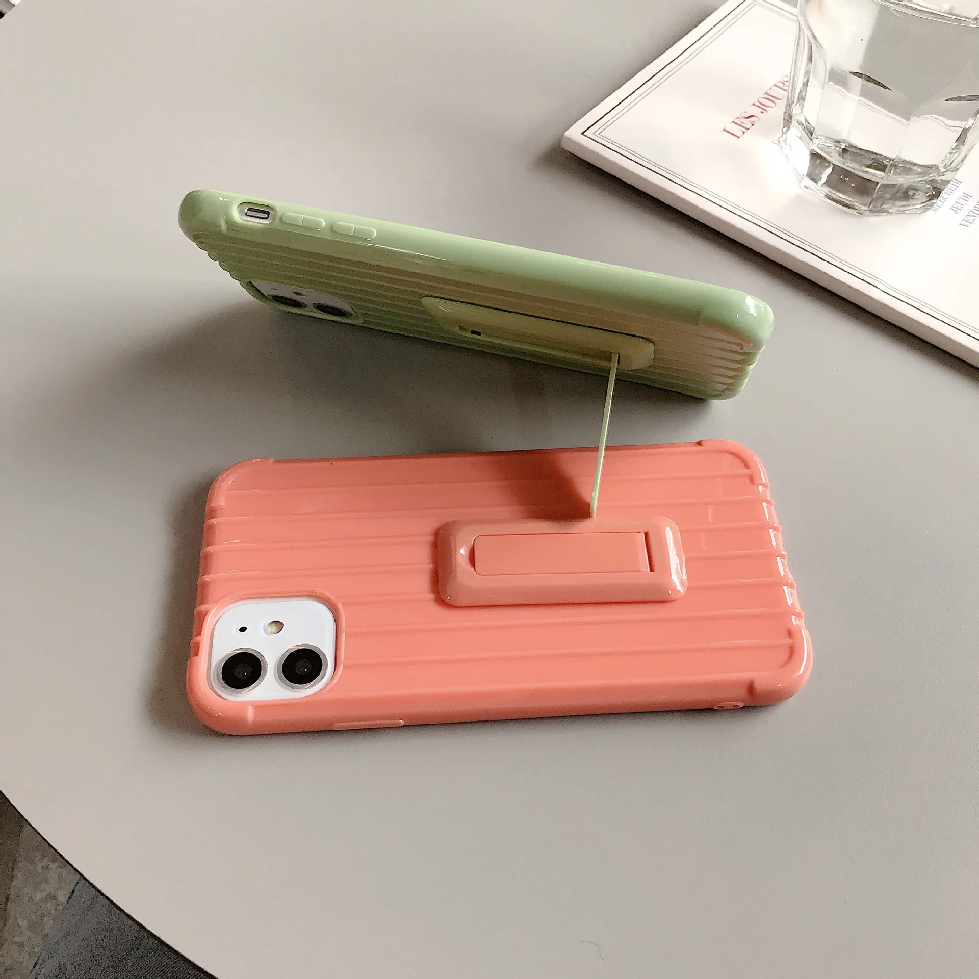 Silicone Case For Iphone 11 Pro Kickstand Original X XR Xs Max Cover 6 6s 7 8 Plus Soft Shockproof |