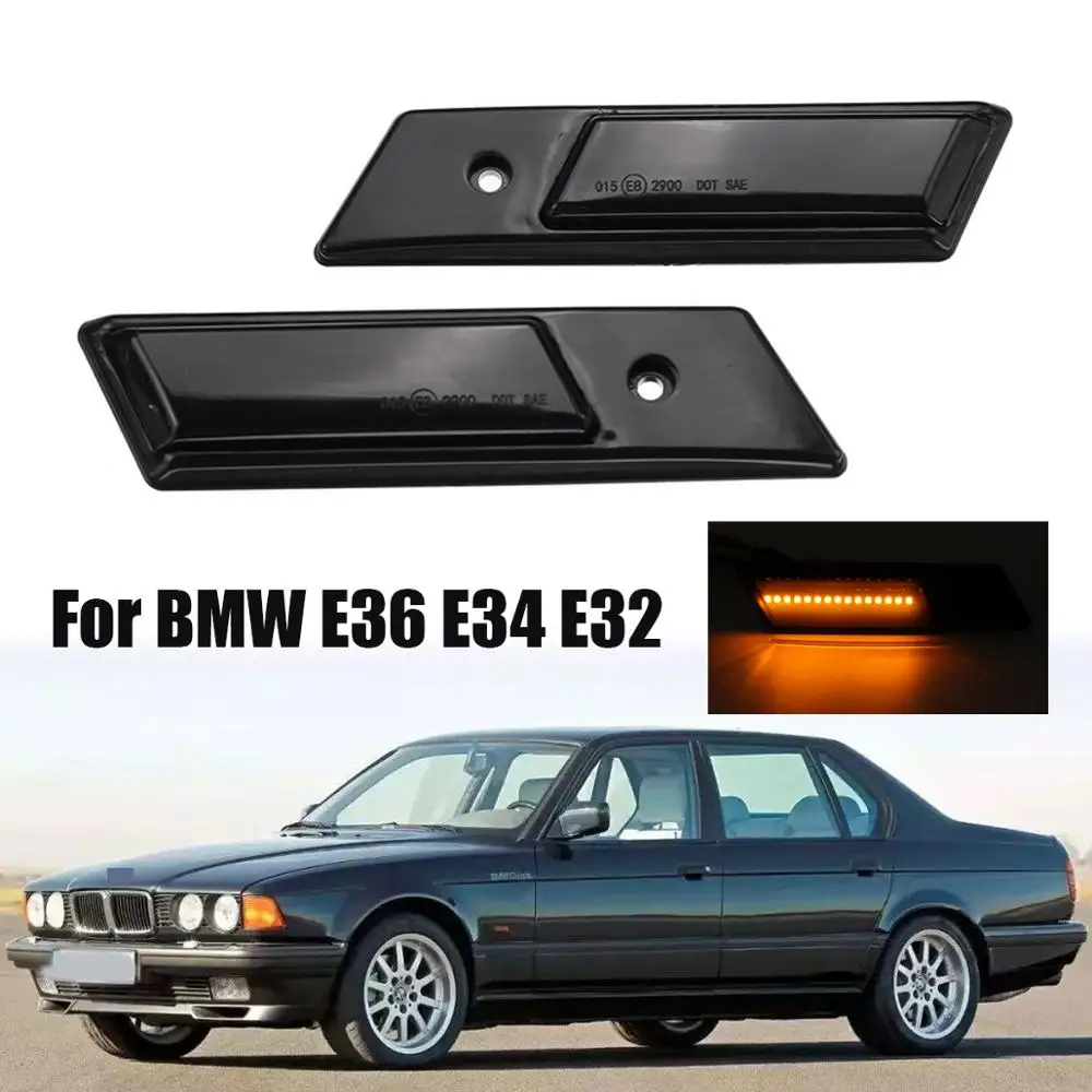 

2X Led Sidebar Blinker Black BMW E36 E34 E32 1986-2000 63137164492