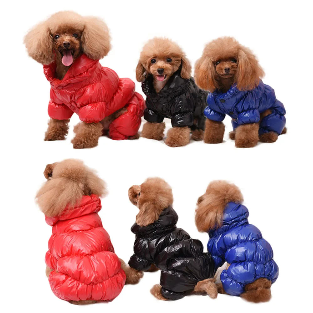 Водонепроницаемая одежда для собак зимний комбинезон маленьких Комбинезоны