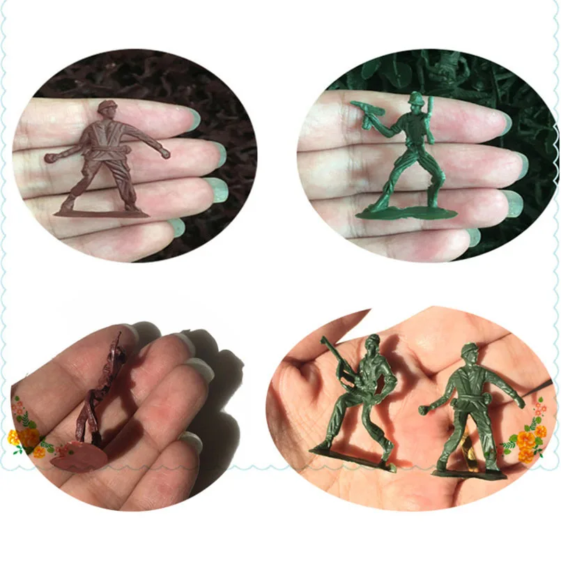 307 шт./компл. Пластиковые 4 см набор моделей военного солдата сумка для мальчиков