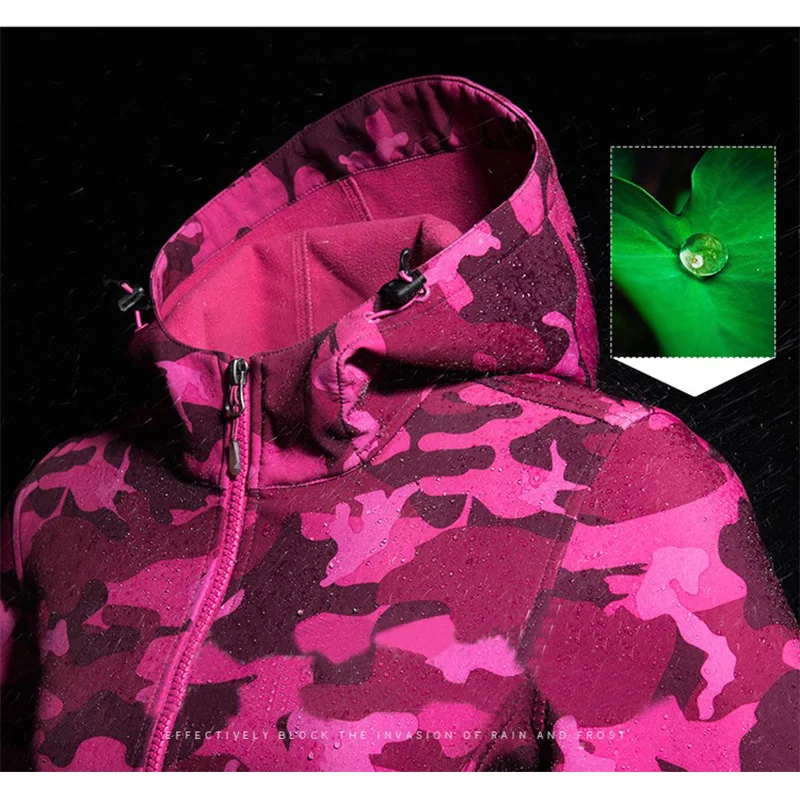 Женская зимняя водонепроницаемая флисовая куртка Теплая Флисовая Куртка для