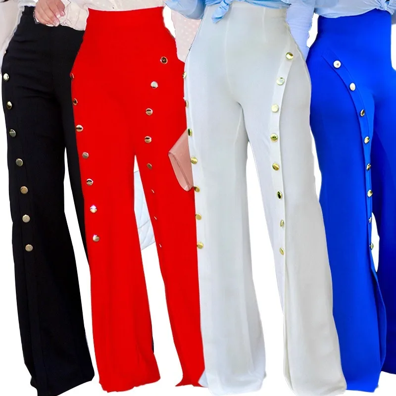 Pantalon Mujer распродажа широкие брюки Vadim зимние европейские и американские с высокой