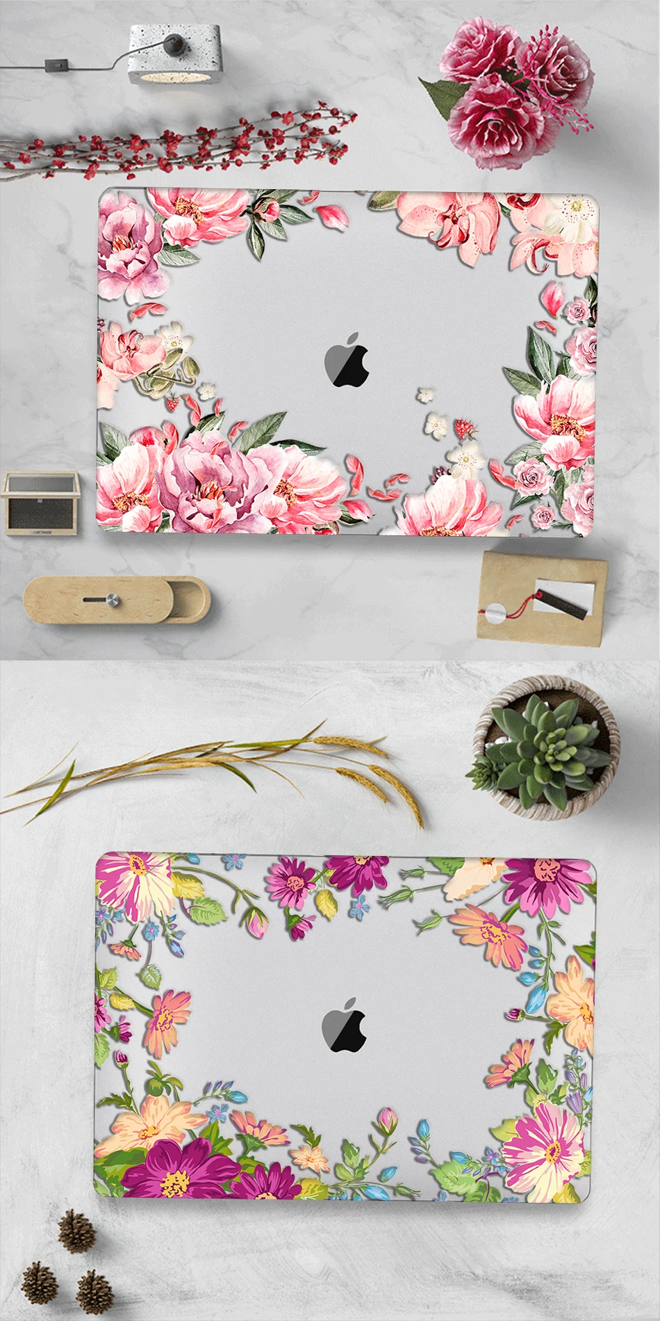 МТТ Акварель Цветы Crystal Case для Macbook Air 13 дюймов retina A1932 для apple macbook pro 13 15 Touch Bar A1989 A1990