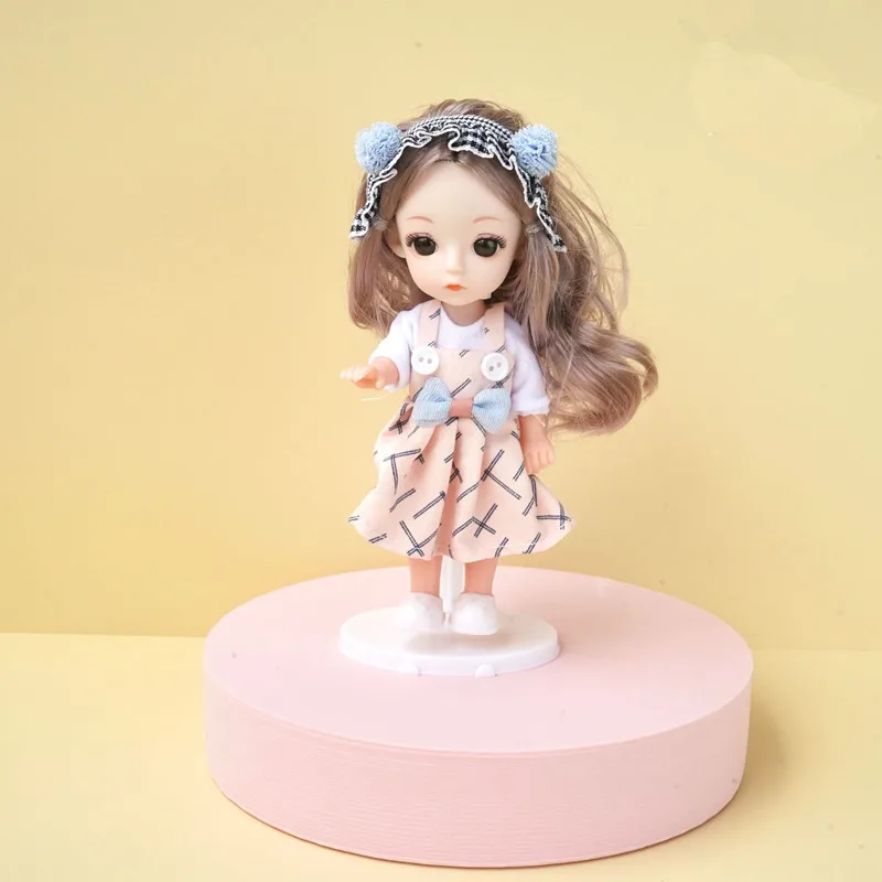 

Clearance BJD Doll 13 Articulated Movable 16 Cm Nude Doll Fashion Dress Up 3D Big Eyes 1/12 Play House Girl Toy Childrens Gift