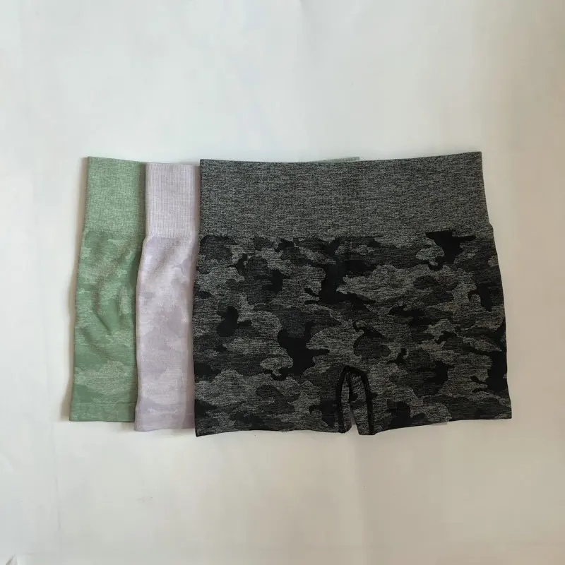 

Camouflage High Waist Workout Shorts Squatproof Seamless Fitness Yoga Short Scrunch Butt Yoga Shorts Sport Women Gym Leggings