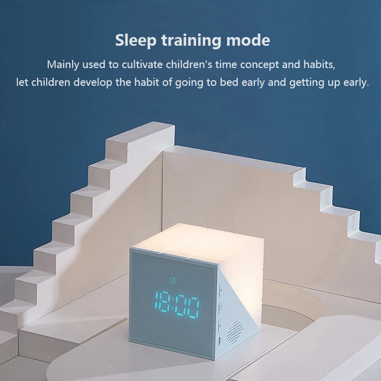 Портативный светодиодный мини-будильник с USB-зарядкой маленький светильник