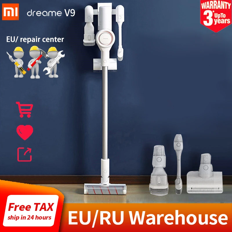 V9 Xiaomi Dreame V9 пылесос ручной портативный беспроводной Циклон всасывающий беспроводной пылесос домашний ковер пылесборник - Цвет: V9