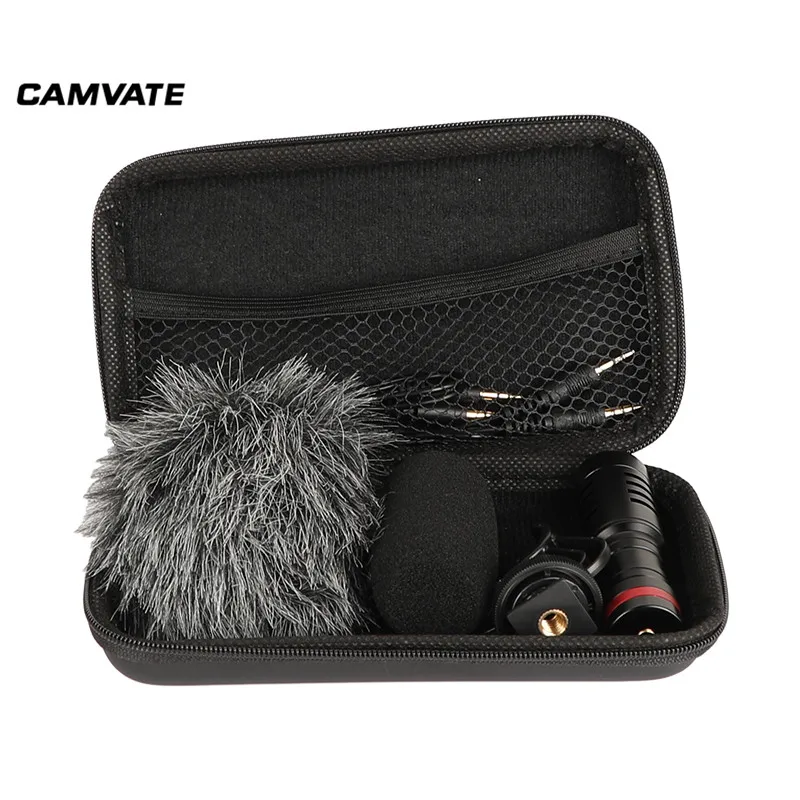 Внешний микрофон CAMVATE с шумоизоляцией амортизирующим креплением и кабелем 3 5 мм