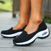 women sneakers slip on spring summer cushioning sports shoes for female wine red comfortable womens loafers flats