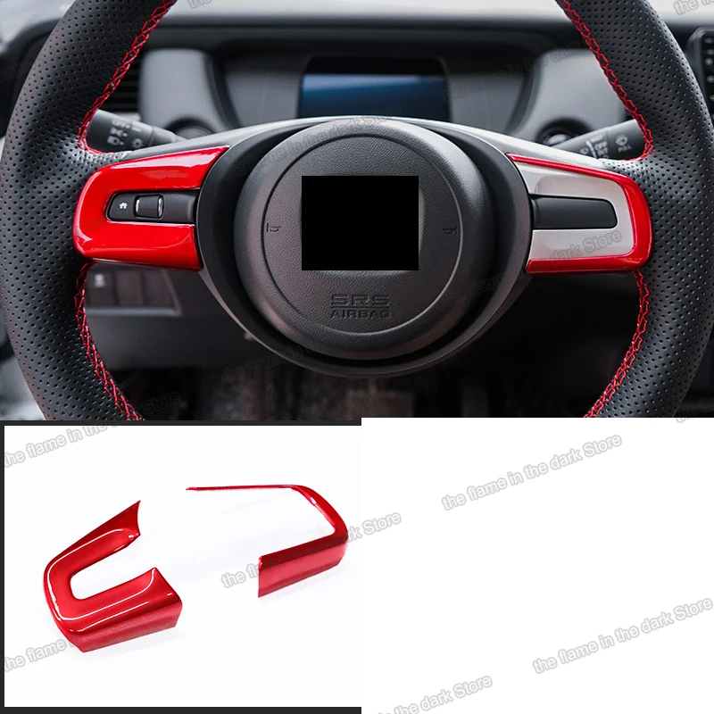 Lsrtw2017 углеродное волокно abs Автомобильное рулевое колесо trims украшение для honda fit