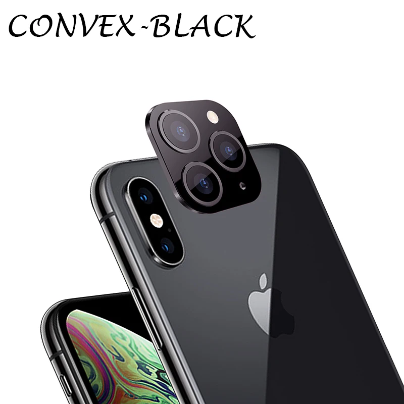 2PCS Applicable iPhone Apple X XS MAX Seconds Change for iPhone11 PRO Lens Sticker Modified Camera Cover Titanium Alloy Case | Мобильные