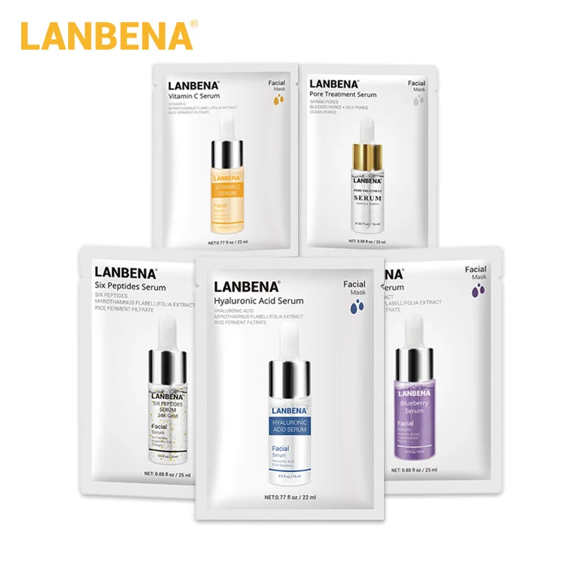 LANBENA Смягчающая маска для ухода за кожей лица гиалуроновая кислота Чистка Пор