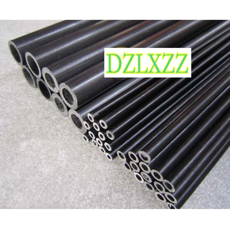 10pcs black glass fiber tube 3mm-25mm Fiberglass tube glass steel tube hollow fiberglass rod Lenght 500mm