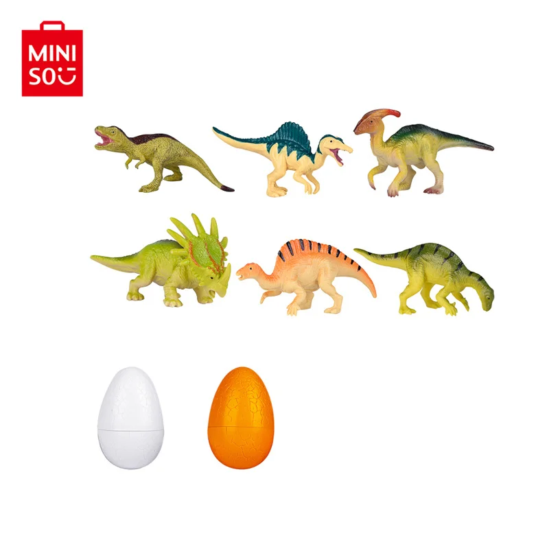 

MINISO Cretaceous Surprise Dinosaur Egg Toys for Children Kids Birthday Friend Gifts Boys Random