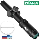 DIANA 1-5X24 охотничья тактическая оптическая винтовка с красным зеленым освещенным поперечным замком-башней диапазон страйкбола зеркало