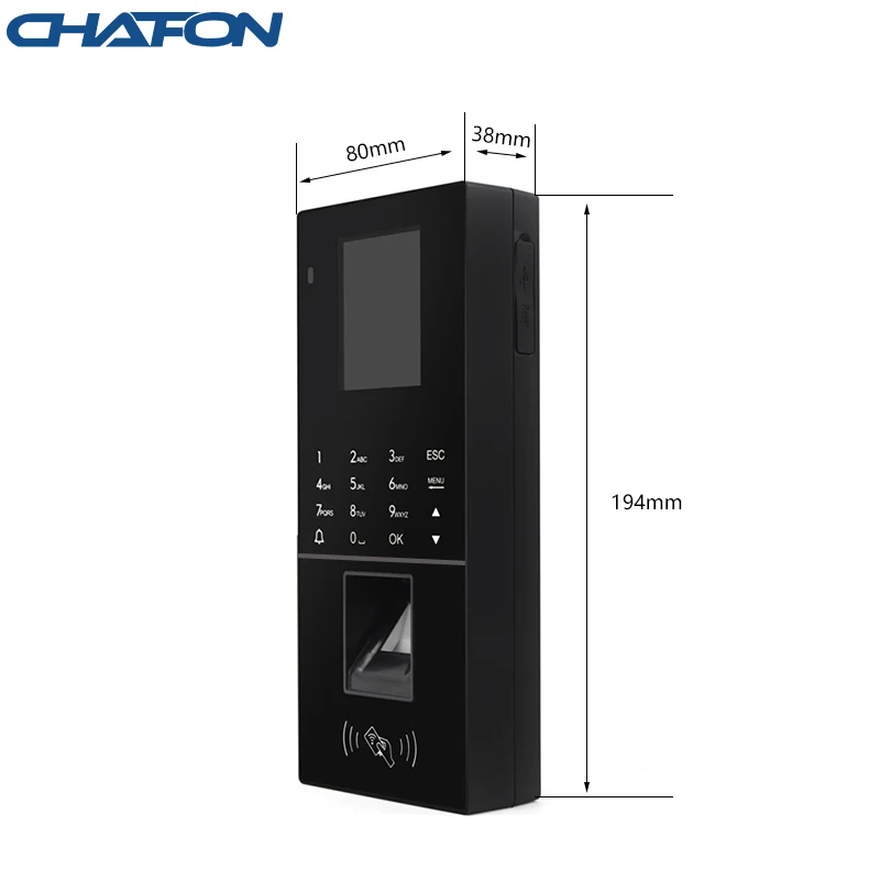 CHAFON 125KHz/13.56MHz TCP/IP/USB rfid punch card fingerprint attendance machine for access control system | Безопасность и защита