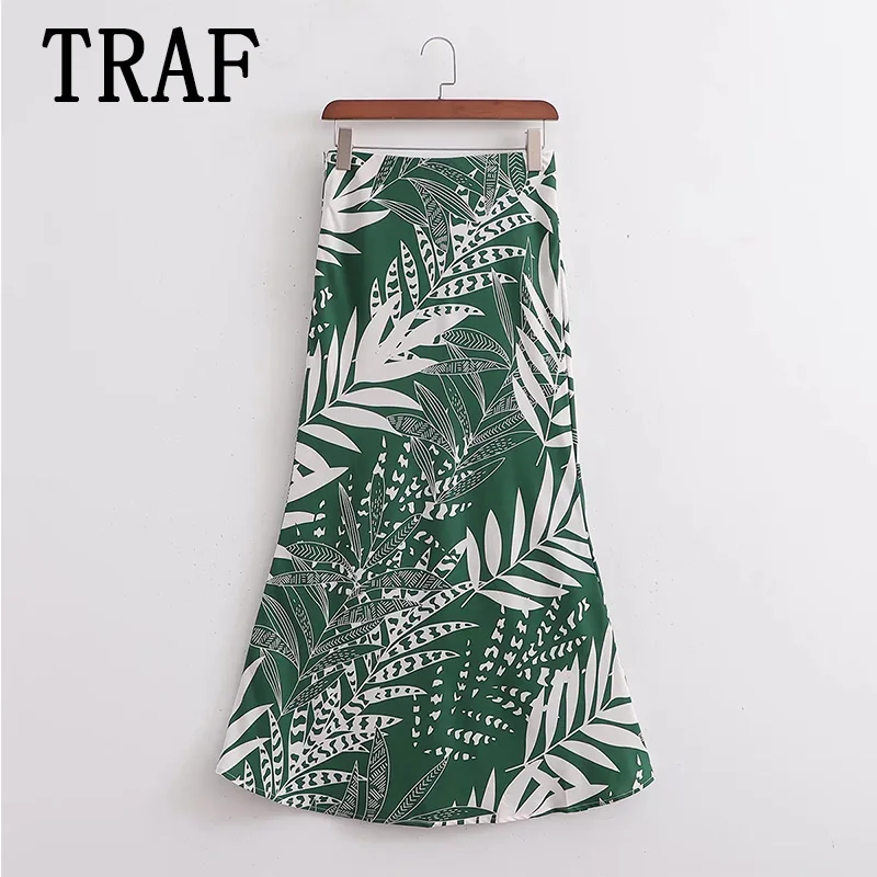 

Женская длинная юбка с принтом, в винтажном уличном стиле