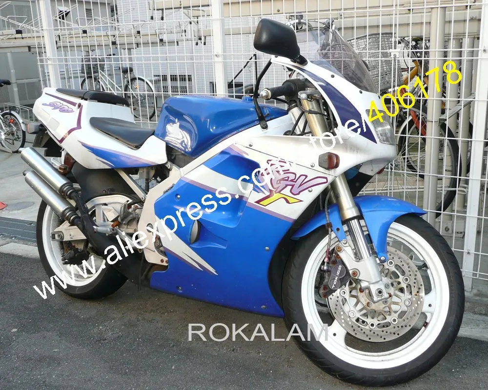 Комплект обтекателей для Suzuki RGV250 VJ22 90-94 RGV 250 1990 1991 1992 1993 1994 синий белый обтекатель