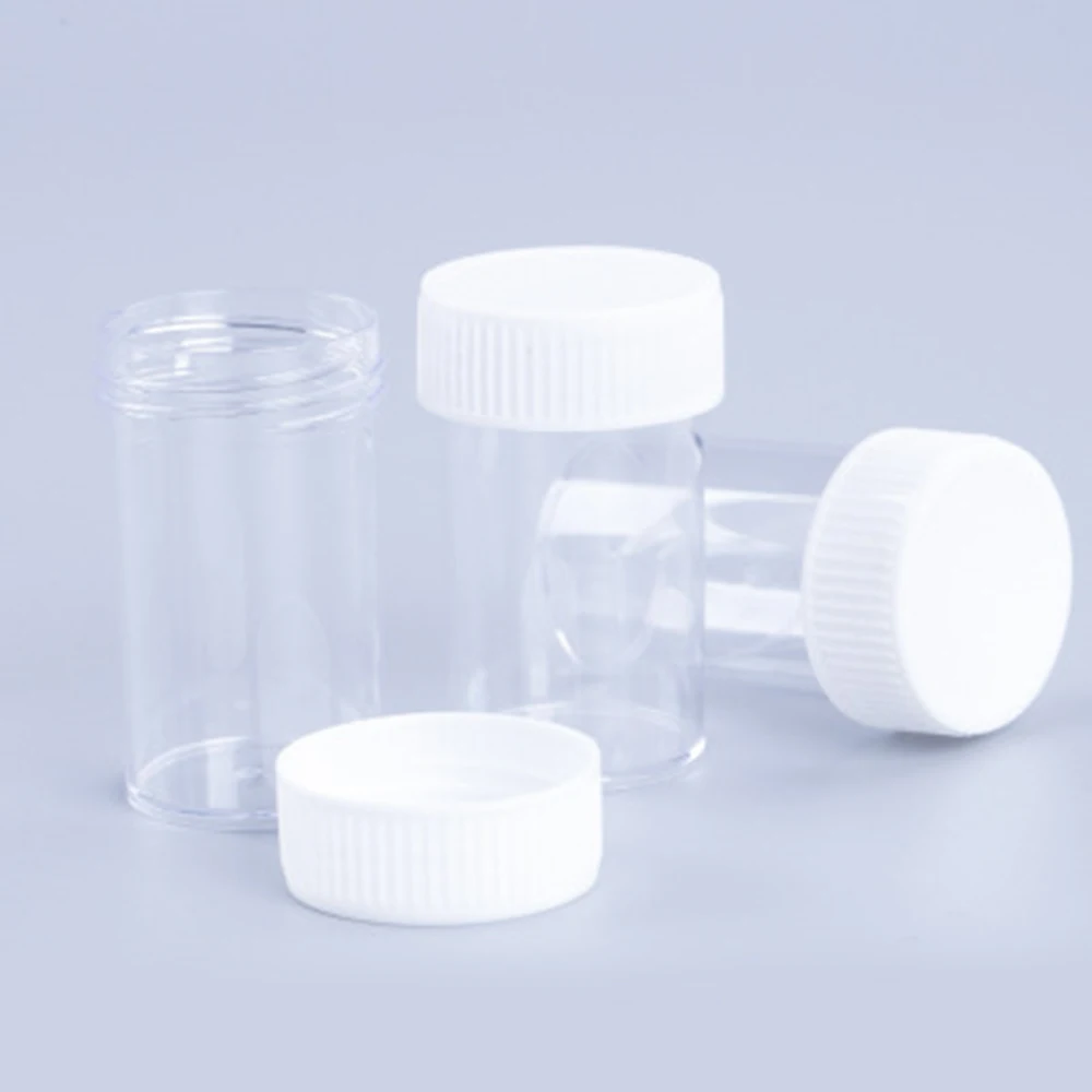 

5pcs New Transparent Professional Portable Clear Pot For Nail Accessories Refillable Bottle Nail Powder Box Nail Art Container