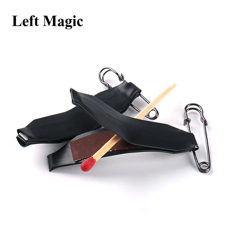 Двойной зажим спички Потяните горящий сценический огонь Волшебные трюки мульти