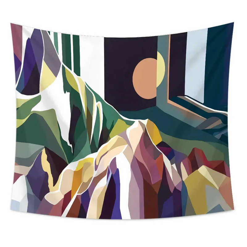 Богемный гобелен гор солнце с принтом Хиппи Мандала настенный подвесной фон