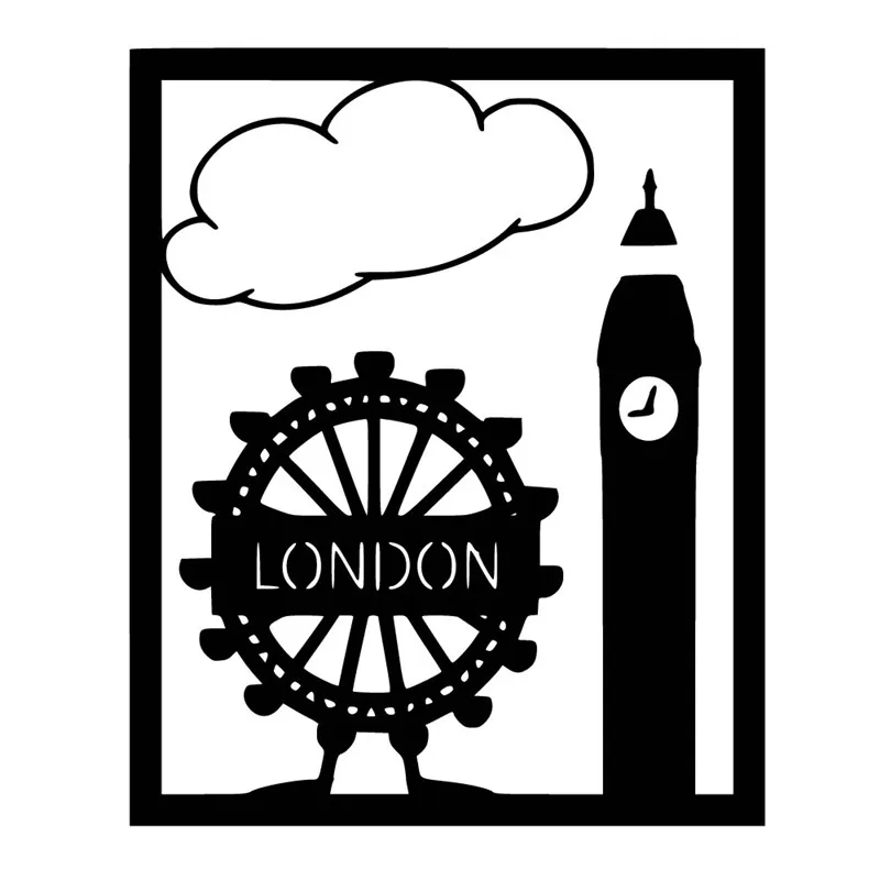 YaMinSanNiO London Tower штампы для резки металла Скрапбукинг карт Сделай Сам тиснение