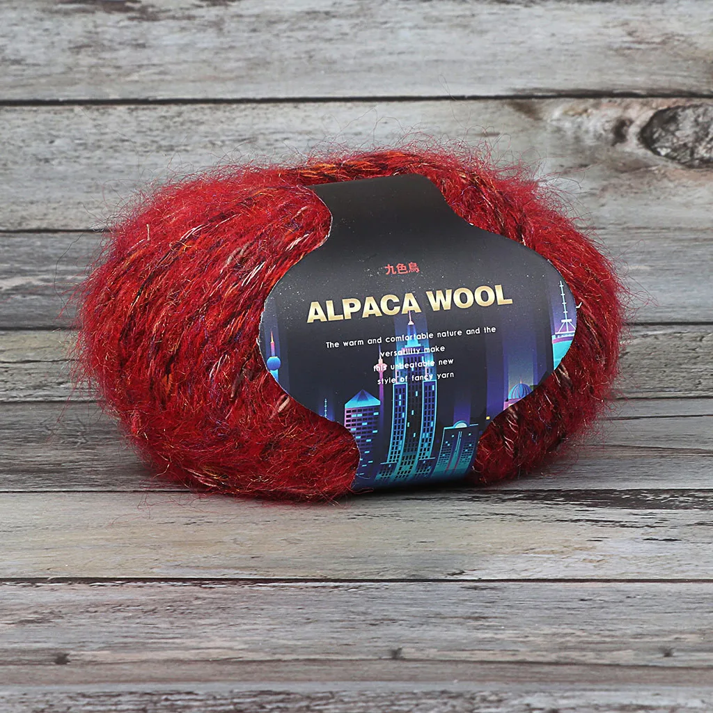 Красочные Alpacawool ручной вязки пальто свитер шарф линии из толстой шерсти инновационные и удобные товары для дома