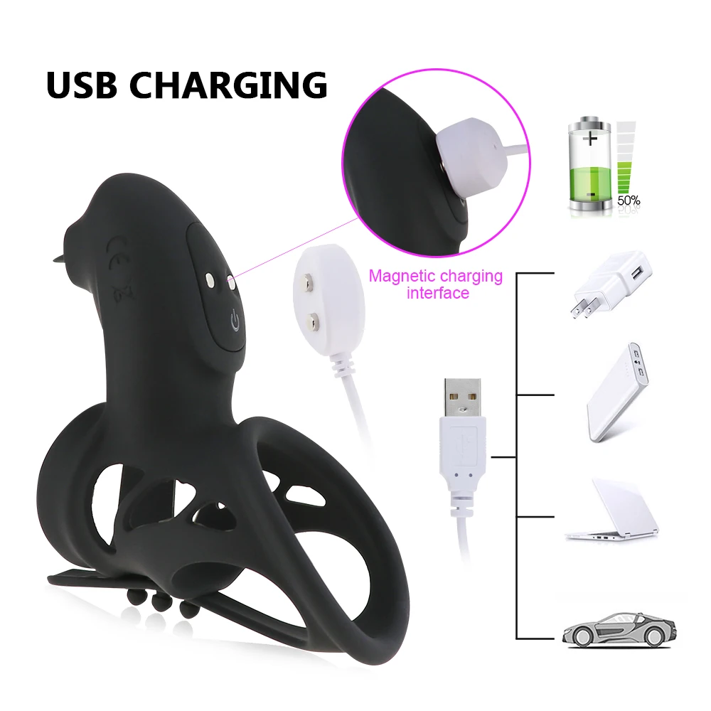 Кольцо на пенис с дистанционным управлением вибратор длительный срок службы