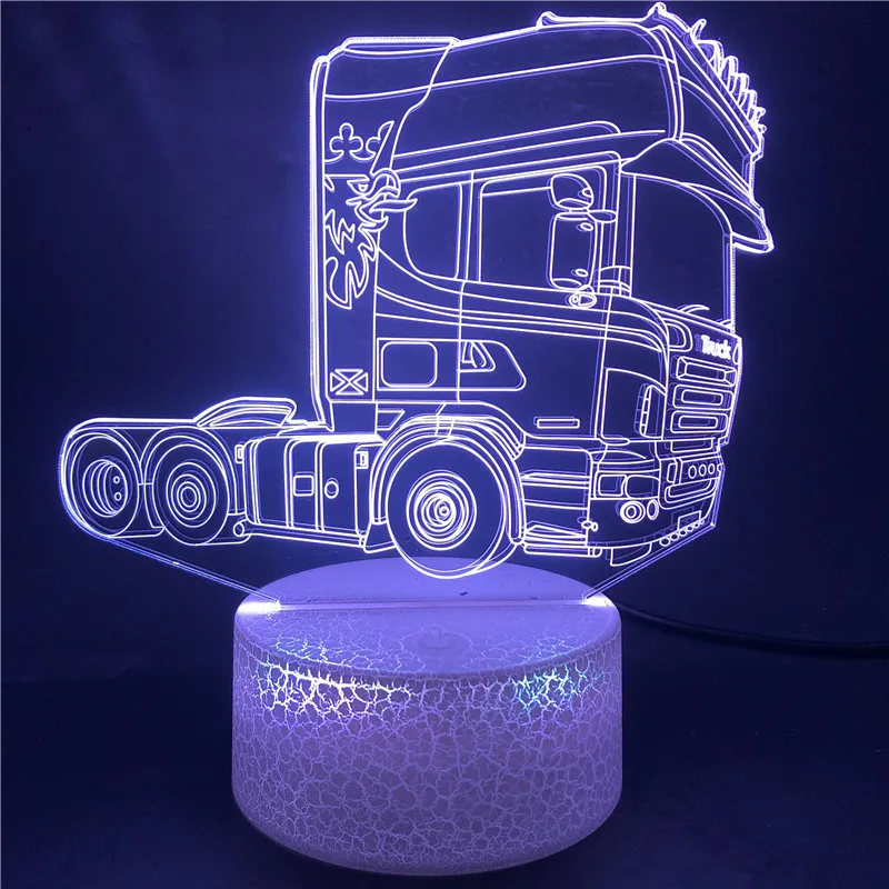 Акриловый светодиодный ночник с 3D иллюзией крутая декоративная лампа в виде