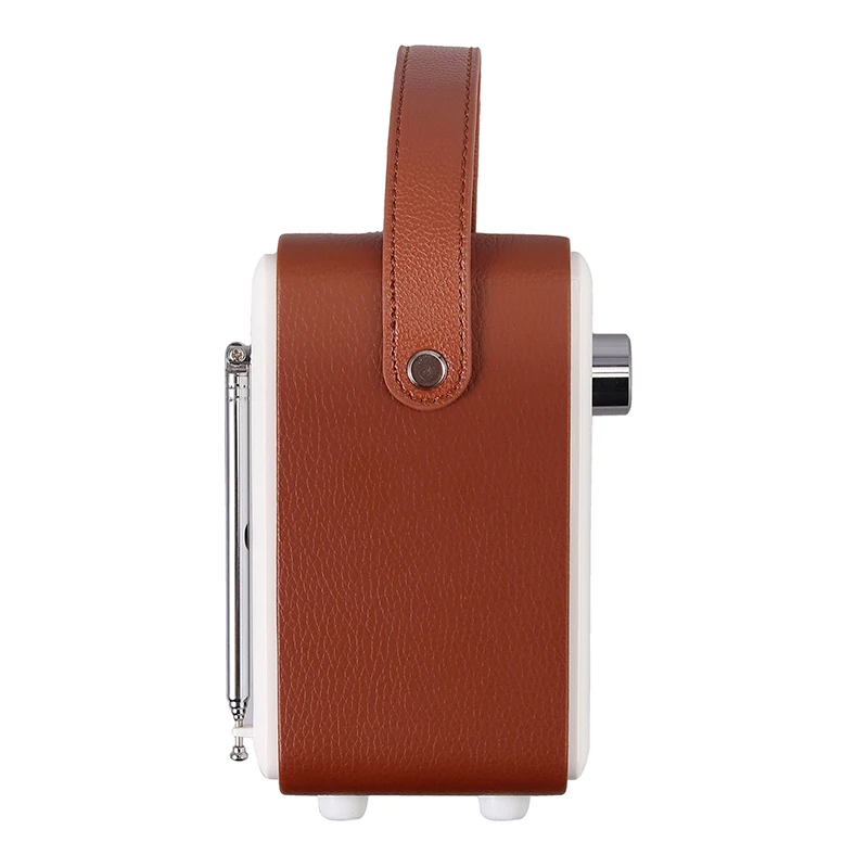 Беспроводная Портативная колонка в стиле ретро с цифровым радио FM будильником