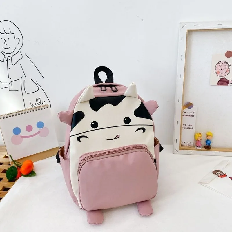 Cartoon Animal Cows lovely Baby Backpacks kindergarten Schoolbag Kids Backpack Children School Bags Girls Boys Nylon Backpacks