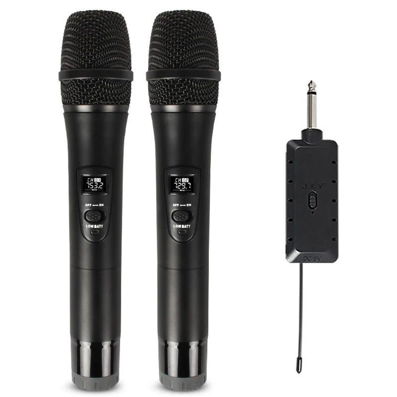 

Wireless Microphone Handheld Dynamic Vocal Microphone Voice Amplifier for PC Compter 2-in-1 SP99