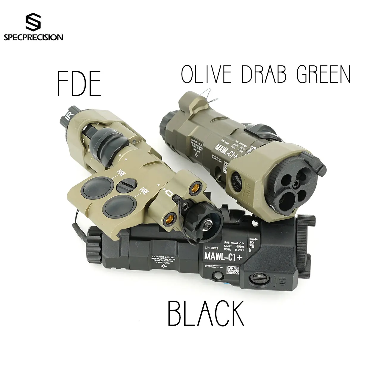 

MAWL-C1 + реальный металл CNC обновленная версия новейшая Реплика для тактического Airsoft IR/видимый лазерный прицел с EC2