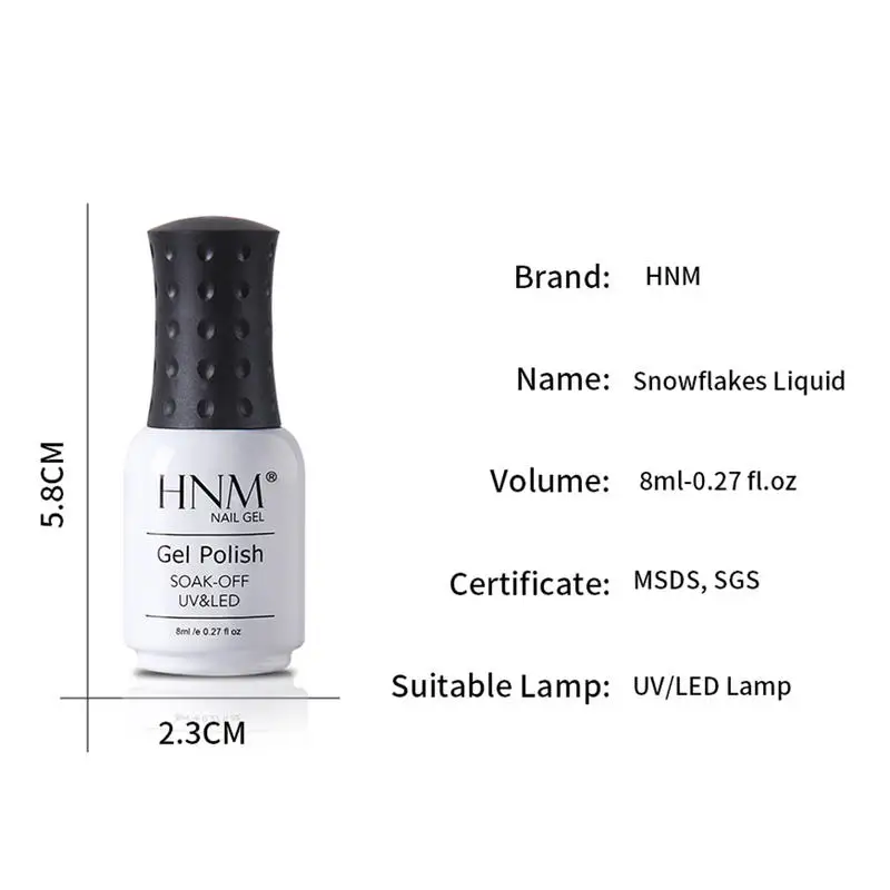 Гель-лак HNM 8 мл для ногтей отмачиваемый Праймер полуперманентный УФ светодиодный