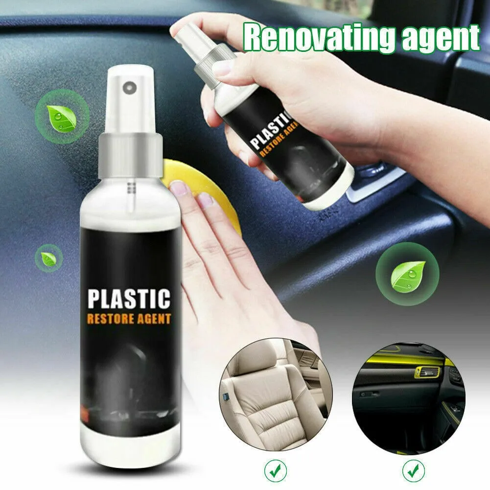

50/30ml Plastic Parts Retreading Restore Agent Wax Instrument Wax Reducing Agent Leather Automotive Interior Coating Agent Produ
