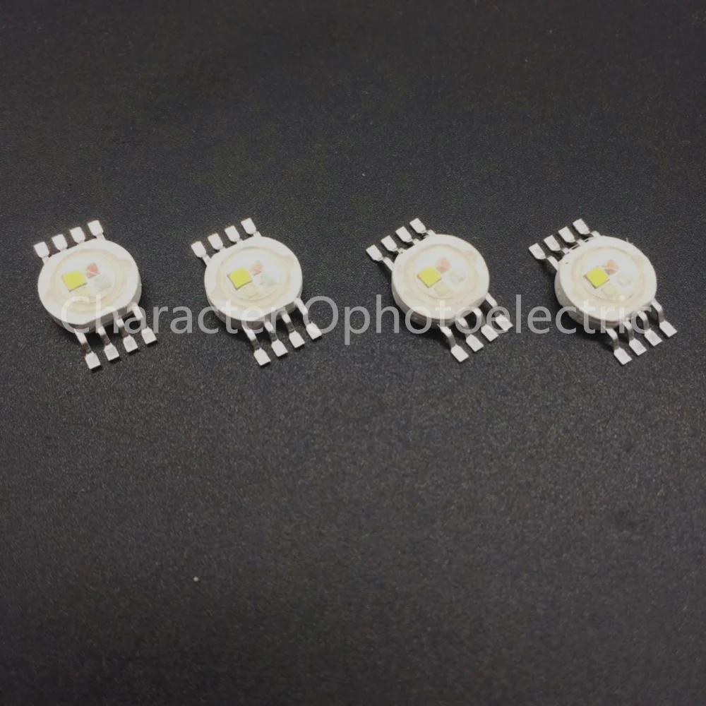 20PCS RGBW (RGB+W) 4*3W 12W LED Lamp Emitter Diodes For Stage Lighting High Power LED 45mil Epistar LED Chip