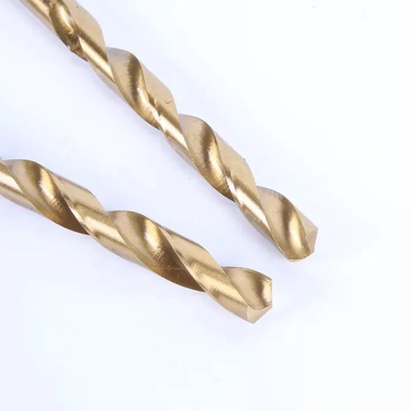 

HSS High Speed Steel Twist Drill Metal Titanium Twist Drill Electric Drill Bit Set Hole Cutter Drilling Toolsfor Steel Brass Wood