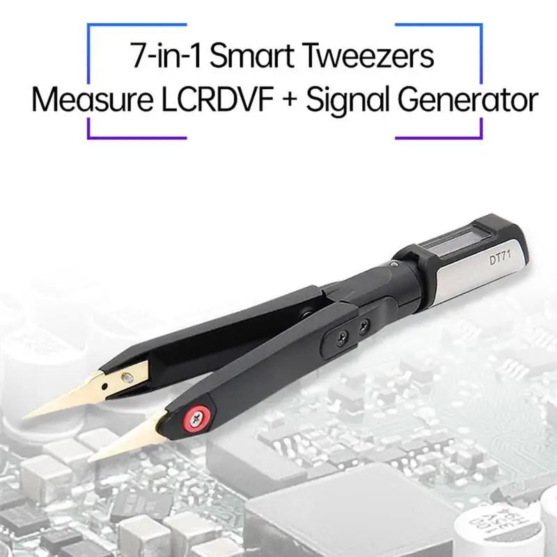 

Minidso Smart Tweezers Set DT71 Digital Signal Generator Debugging Mini Tweezers Kit for LCRDVF Component Signal Testing