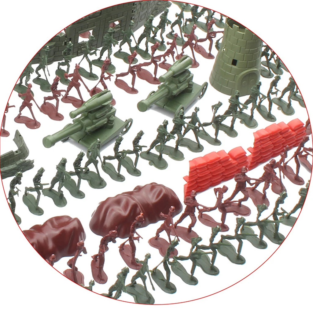 

519 Pieces Soldiers Figures Static Military Army Toys for Kids Children