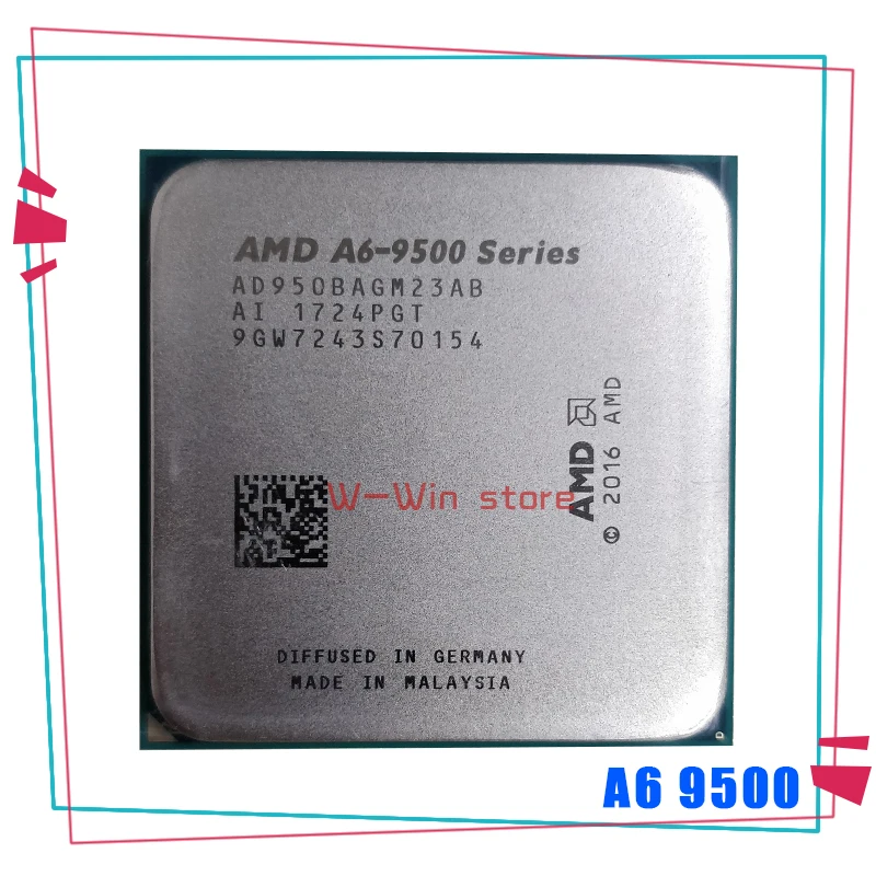 

AMD A6-Series A6-9500 A6 9500 A6 9500B 3.5 GHz Dual-Core CPU Processor AD9500AGM23AB AD950BAGM23AB Socket AM4