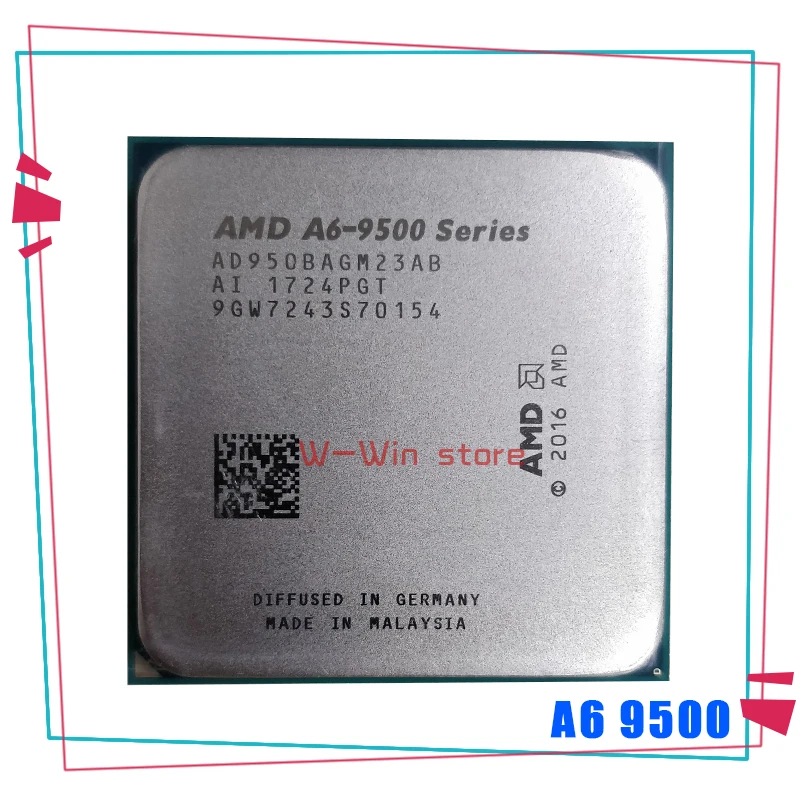 AMD A6-Series A6-9500 A6 9500 9500B 3 5 ГГц двухъядерный процессор Процессор AD9500AGM23AB AD950BAGM23AB